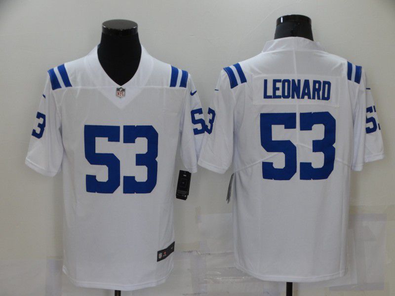 Men Dallas Cowboys #53 Leonard White Vapor Untouchable Limited Player 2021 Nike NFL Jersey